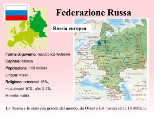 la russia - Giocoscuola