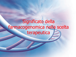 farmacogenomica e terapia