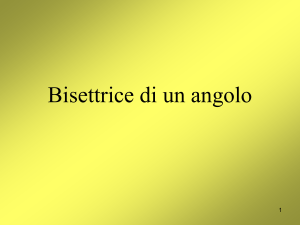 Bisettrice di un angolo