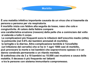 morbillo cura