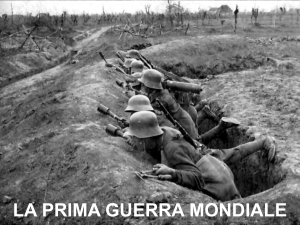 LA PRIMA GUERRA MONDIALE