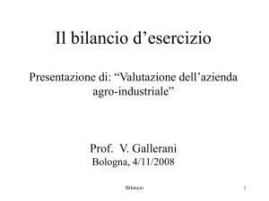 Il bilancio di esercizio