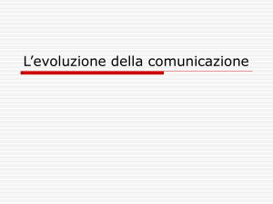 L`evoluzione della comunicazione