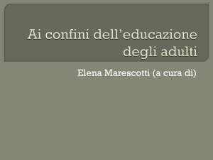 Ai confini dell*educazione degli adulti