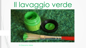 Il lavaggio Verde