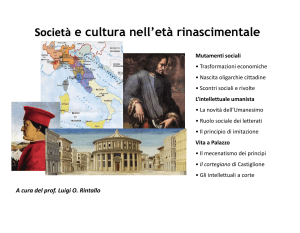Società e cultura rinascimentale