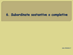 Proposizioni Subordinate Sostantive: Guida Completa