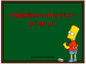 slide di ORTOGRAFIA per evitare i soliti errori nei temi (accento