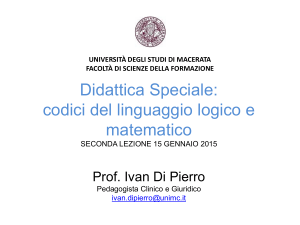 Seconda Lezione