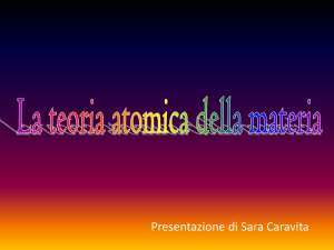 La teoria atomica della materia