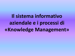 Il sistema informativo aziendale
