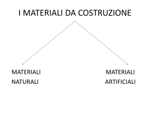 i materiali da costruzione