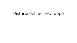 Disturbi del neurosviluppo