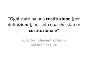 Costituzione e diritto - Dipartimento di Scienze Politiche e Sociali