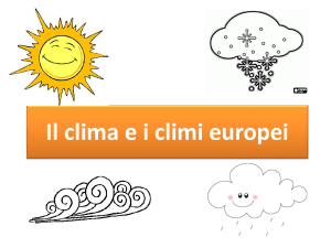 Il clima - Istituto San Giuseppe Lugo