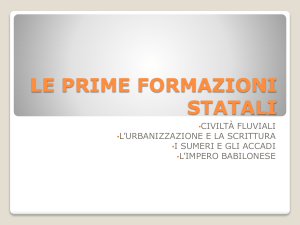 le prime formazioni statali