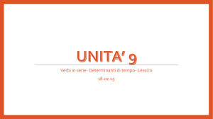 I verbi in serie - Europa Digital School