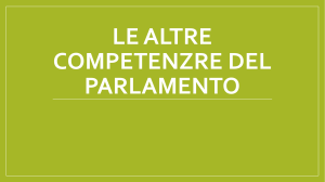 le altre competenzre del parlamento