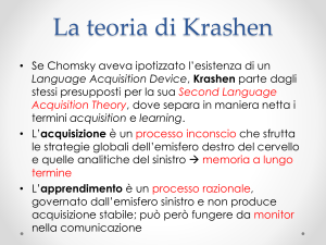 La teoria di Krashen e i metodi clinici