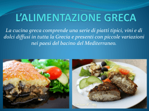 L*ALIMENTAZIONE GRECA