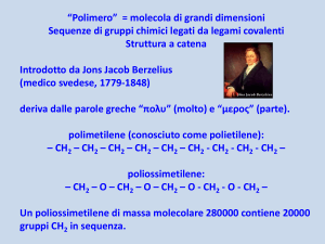 Introduzione alla scienza dei polimeri e polimerizzazioni