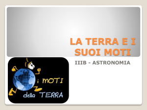 la terra e i suoi moti - Istituto San Giuseppe Lugo