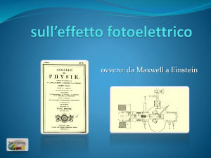 sull*effetto fotoelettrico