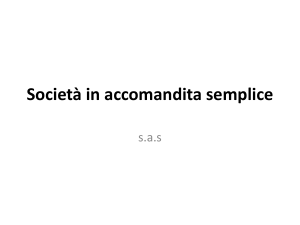 Società in accomandita semplice - Il blog della prof. di diritto