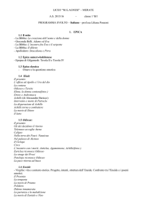 programma Italiano 1^Bl - Liceo Statale MG Agnesi
