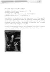 RITRATTO DI HINNER PHILIP JOSEPH Tela dipinta ad olio di A