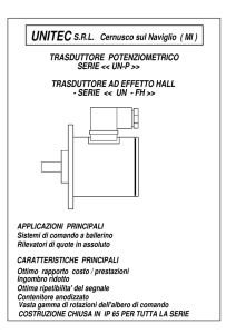 trasduttore potenziometrico serie un