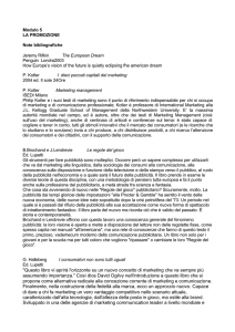 "Questo libro vi aprirà l`orizzonte su un nuovo concetto di marketing