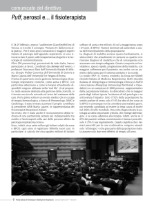 Puff, aerosol e... il fisioterapista