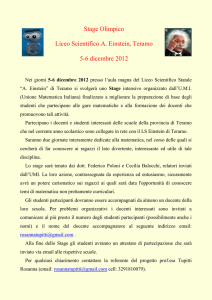 Stage Olimpico Liceo Scientifico A. Einstein, Teramo 5