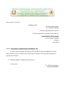 Le SS.LL. sono convocate alla riunione del Consiglio di classe