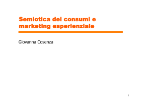 Semiotica dei consumi e marketing esperienziale