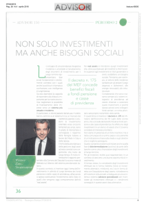 non solo investimenti ma anche bisogni sociali
