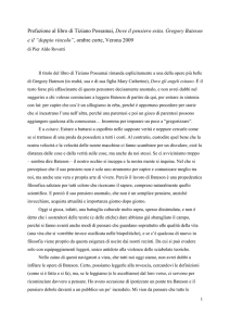 Prefazione al libro di Tiziano Possamai, Dove il pensiero esita