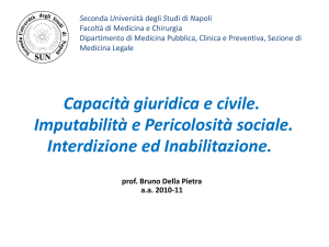 apacità giuridica e di agire