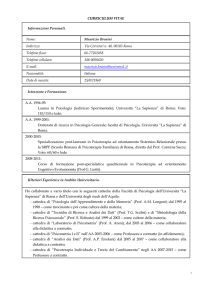 formato europeo del curriculum - Università degli Studi dell`Aquila
