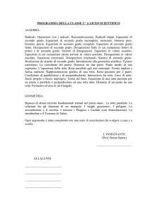 02 - Programma di Matematica 2^ A Liceo - Anno 2014