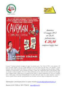 Teatro Nuovo Caveman volantino