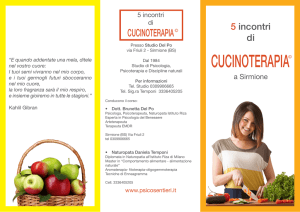 cucinoterapia - Psicosentieri