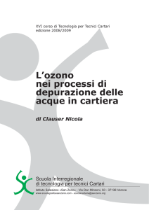 L`ozono nei processi di depurazione delle acque in cartiera