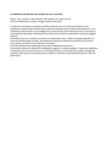 la riabilitazione dei disturbi visuo