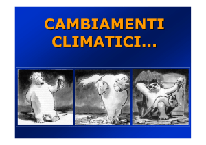 CAMBIAMENTI CLIMATICI
