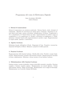 Elettronica Digitale - Macroarea di Scienze
