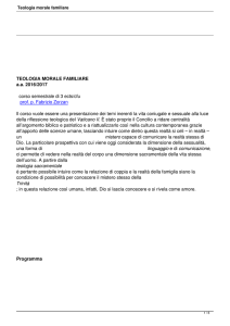 Teologia morale familiare