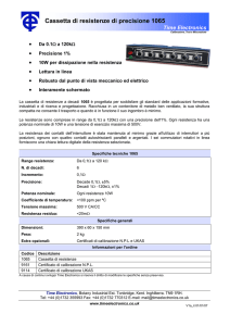 Cassetta di resistenze di precisione 1065