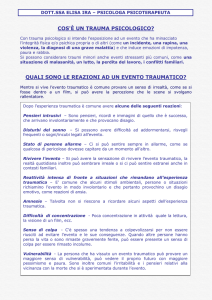 Disturbi psicologici correlati al trauma